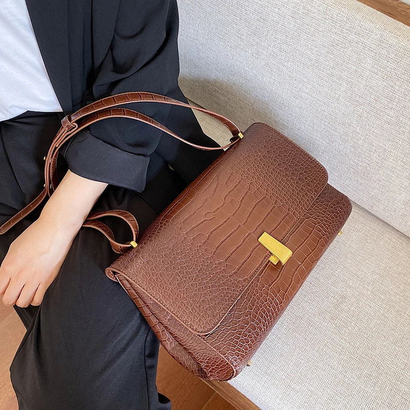 Винтажная модная большая сумка тоут высокого качества из искусственной кожи