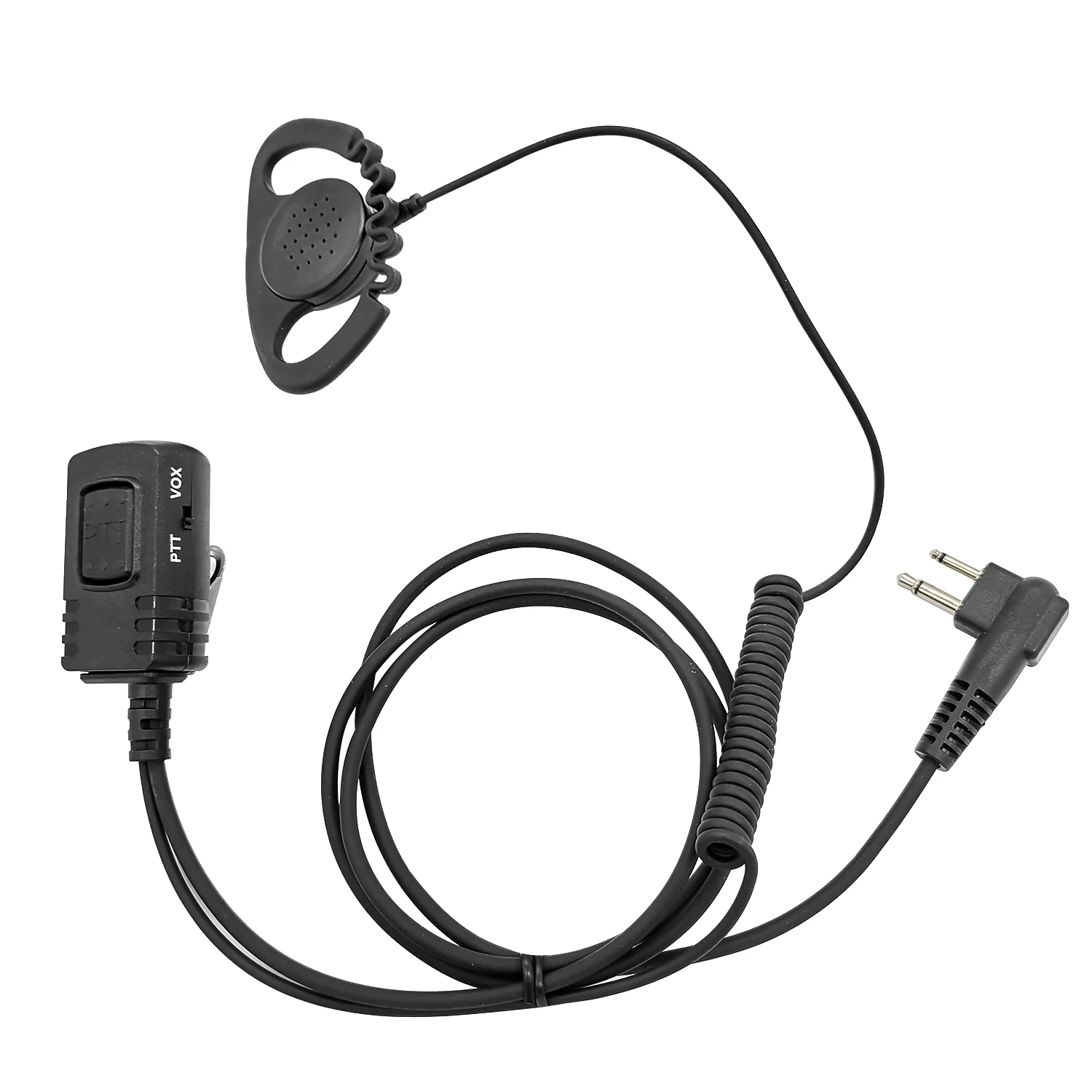 The new noise-resistant and clear D-type headphones monitor walkie-talkie headphones radio earphone