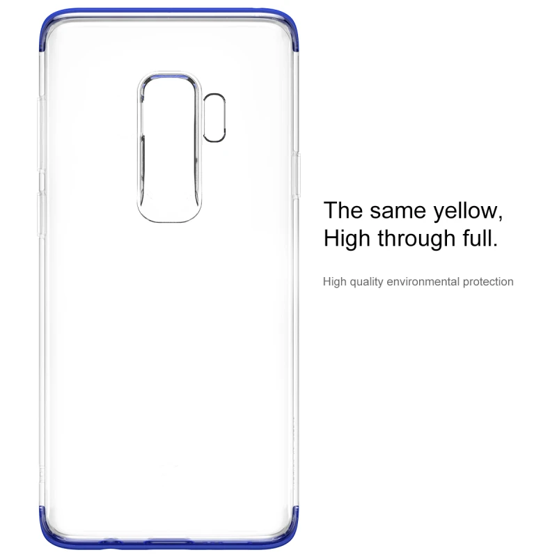 Чехол Baseus для samsung Galaxy S9 Plus, ультра тонкий прозрачный мягкий силиконовый чехол из ТПУ для samsung S9 S9Plus, чехлы