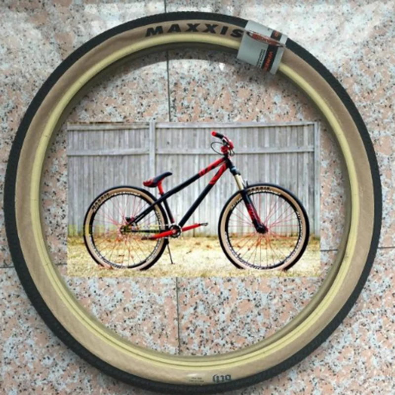 Maxxis Ретро желтый край велосипедная шина 26*2,3/2,15 BMX уличные велосипедные шины фиксированная передача шины для альпинизма biketrial сверхлегкие DTH FGfs