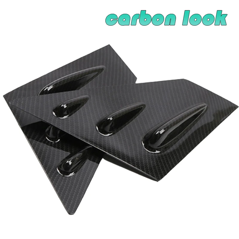 

Для Subaru WRX STI 2015-2018: Накладки на передние боковые окна (2 шт.), вентиляционные решетки из АБС-пластика, наклейки-накладки на боковые окна, декоративные вентиляционные решетки-накладки на окна.