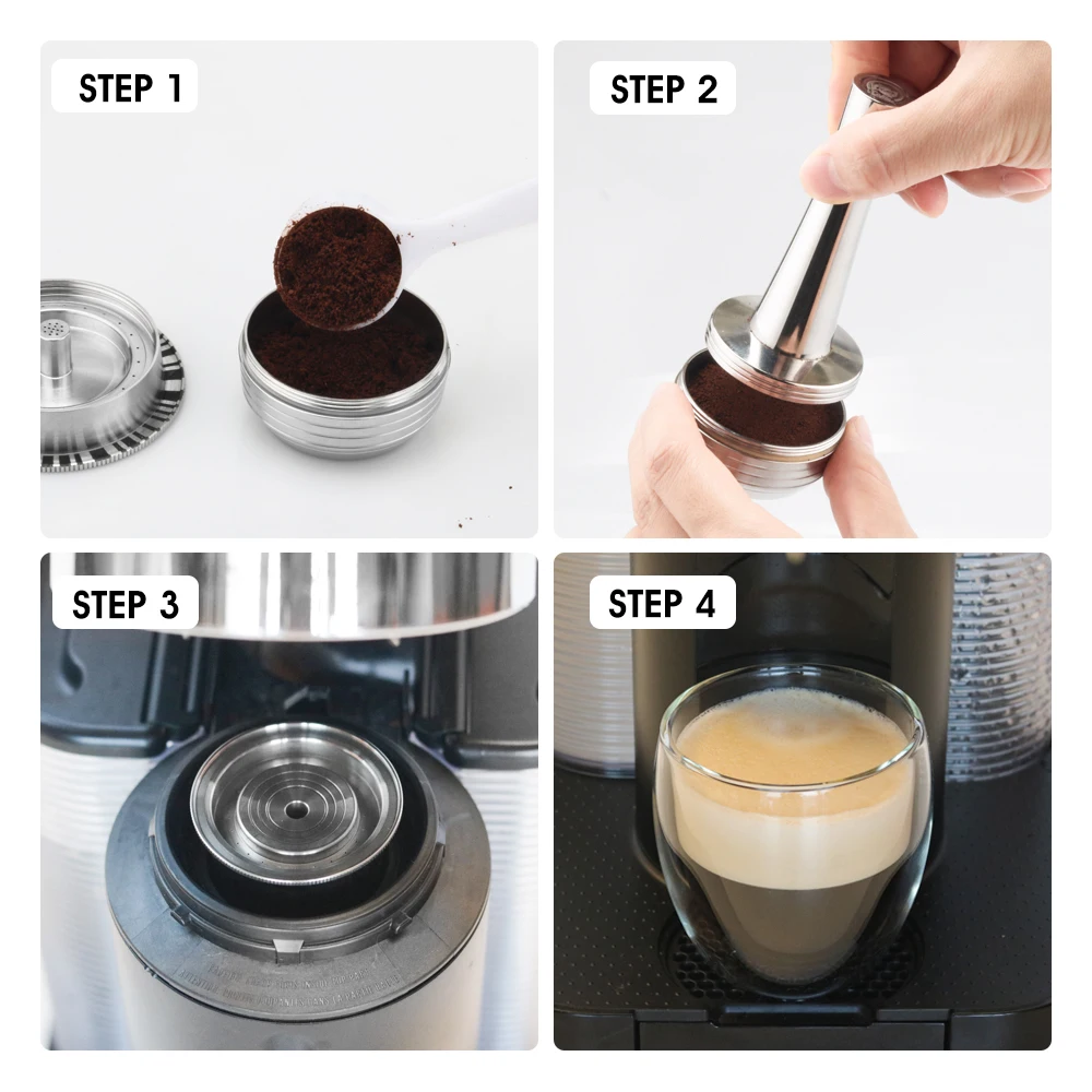 Капсулы для эспрессо Recargables Nespresso Vertuoline& Vertuo из нержавеющей стали(G2) Многоразовые капсулы многоразовые фильтры ods