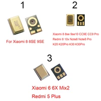 5pcs mic speaker for xiaomi mi 10 8 9 8se 9se cc9 6 6x mix2 redmi 5 plus 8 10x note 8 pro k20 k30 k30pro microphone transmitter
