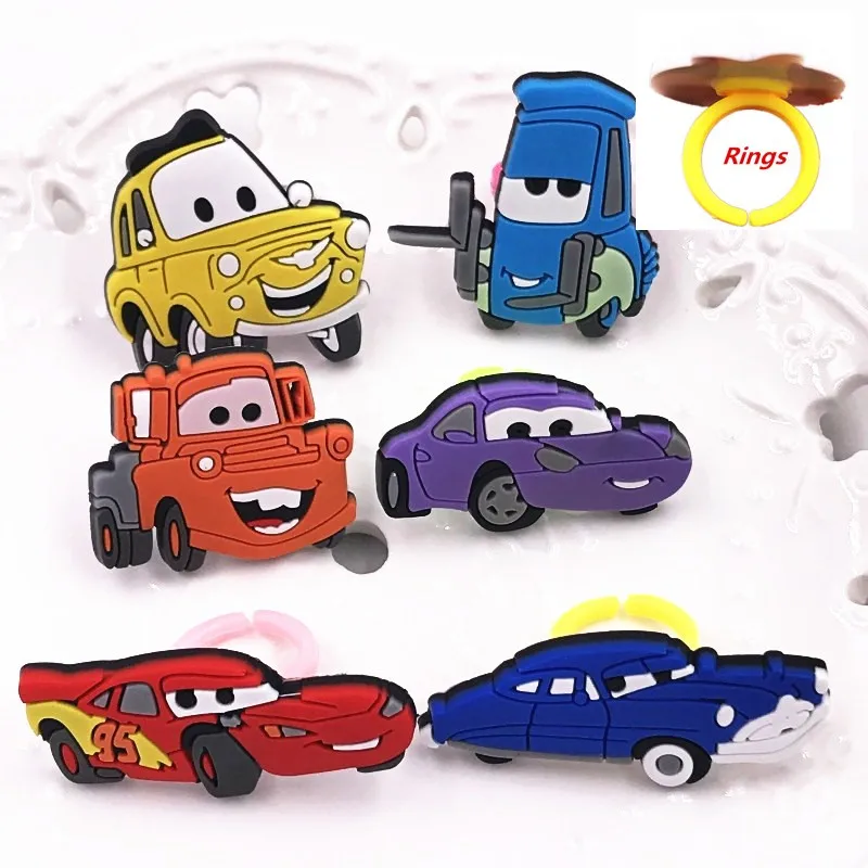 Новая упаковка 1 шт. силиконовые аксессуары для пальцев с изображением машин