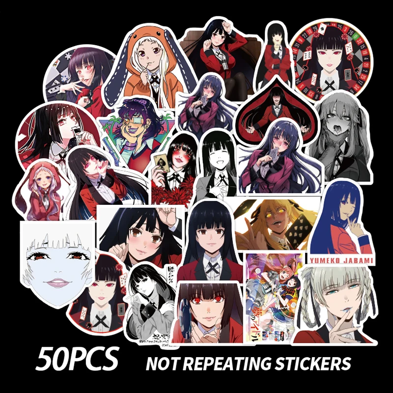 10/30/50 шт. аниме Kakegurui стикеры s Pack чемодан велосипед скейтборд гитара ноутбук