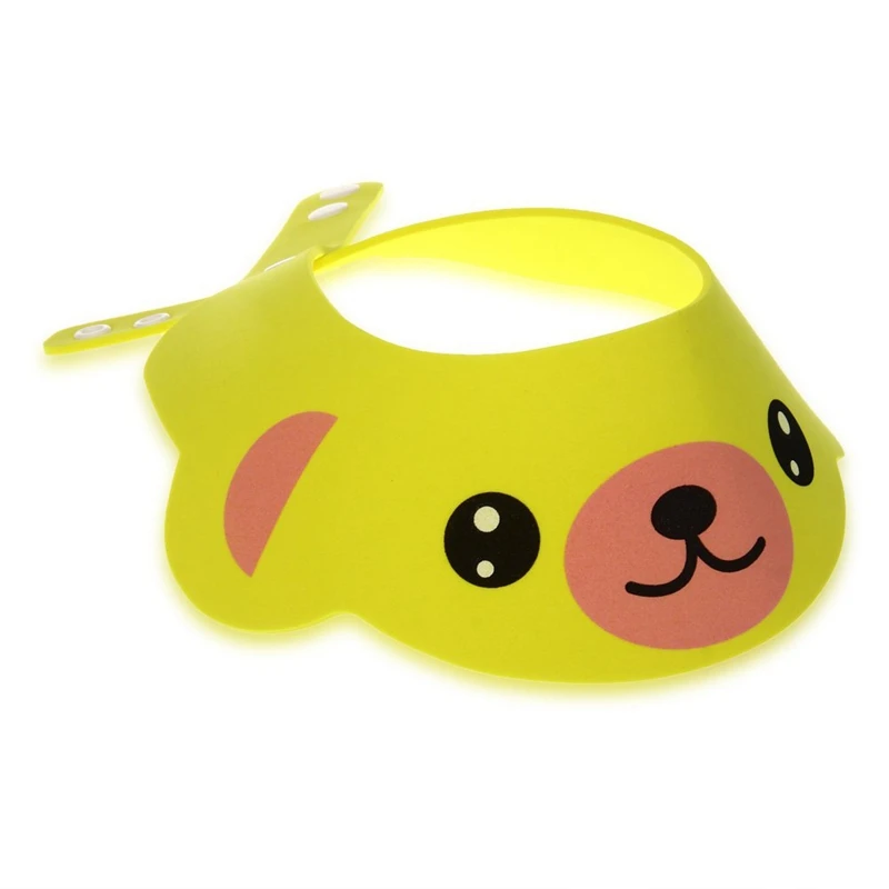 

Baby Kid Toddler Bath Shower Cap Hat Wash Hair Shampoo Shield Adjustable Yellow