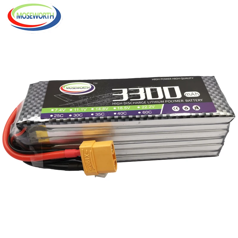 MOSEWORTH батареи 6S 22 2 V 3300mAh 60C RC Drone LiPo батарея для РУ самолет квадротор автомобиль