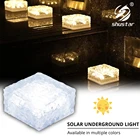 Уличный светильник на солнечной батарее, кубик льда, 46 светодиодный, водонепроницаемый декоративный кубик льда, светильник для сада, фотоосвещение