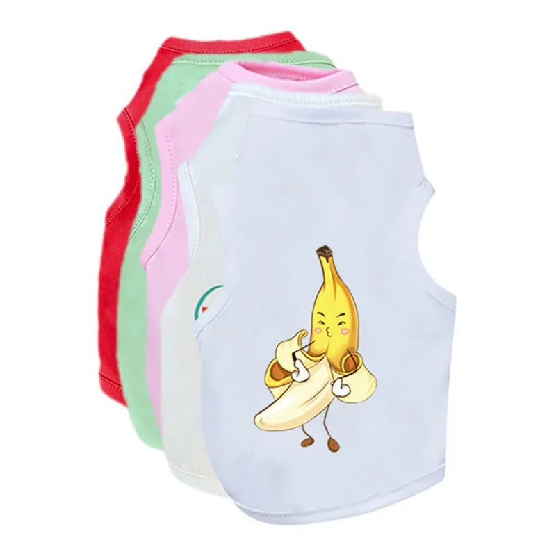 Летняя тонкая дышащая жилетка для домашних животных кошек собак арбуз зеленый XXL
