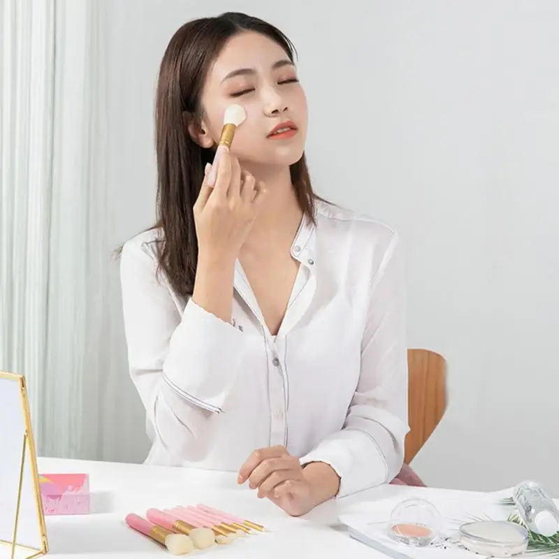 Набор розовых кистей для макияжа 5 шт./компл. основы под макияж пудры румян теней