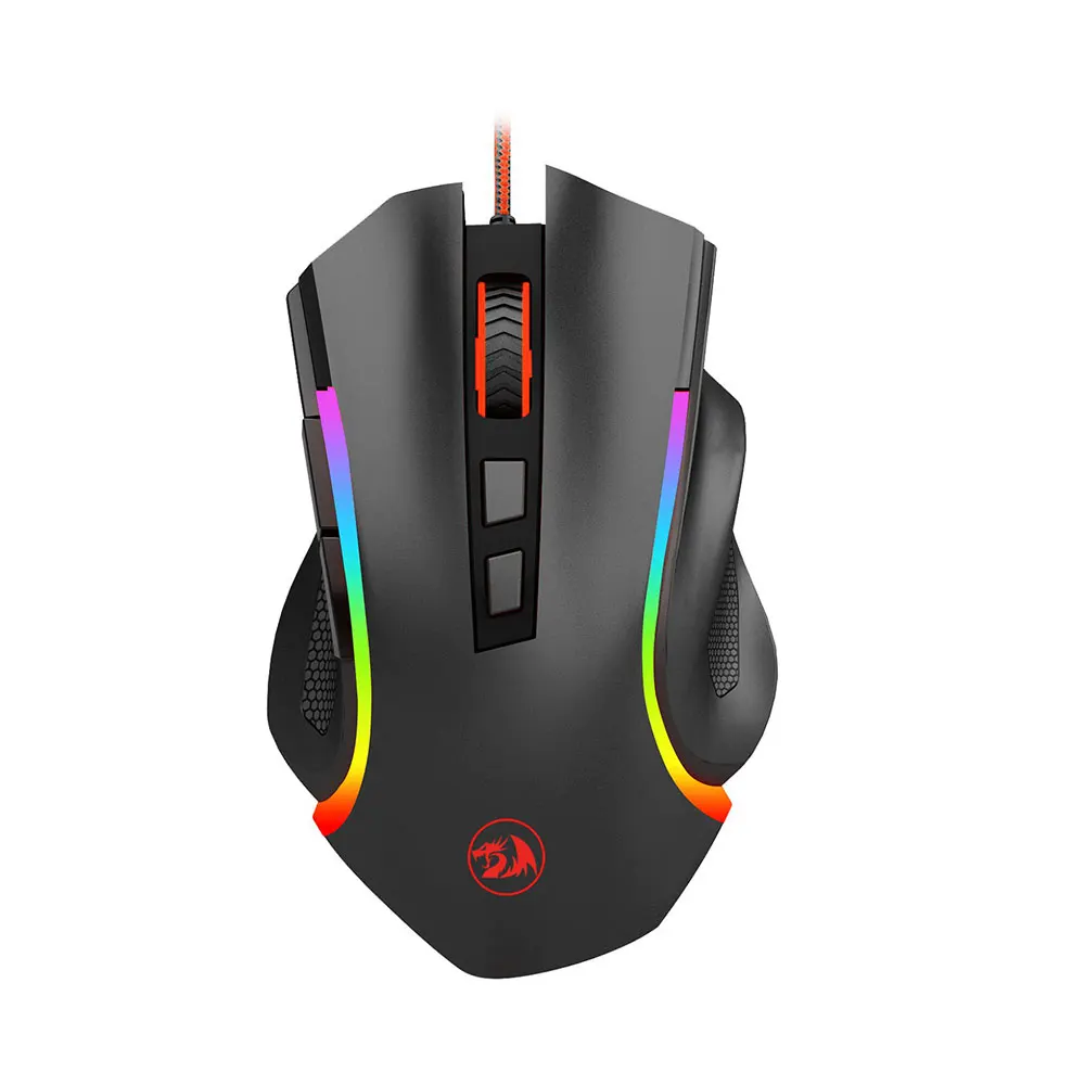 

Redragon M607 USB Wired Mouse RGB backlight with software Gaming Mouse