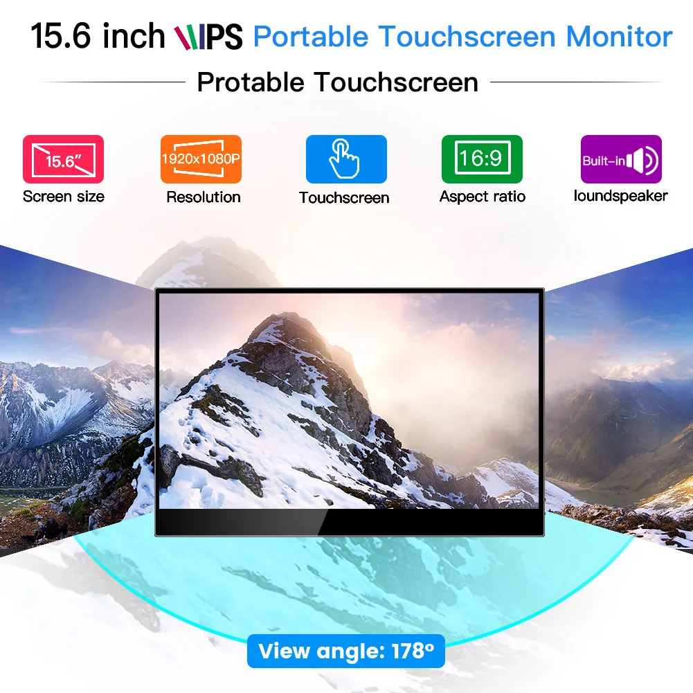 Eyoyo 15," дюймовый ips Дисплей 1920x1080 Портативный HDMI монитор HDR Дисплей второй Экран для портативных ПК игровые мониторы