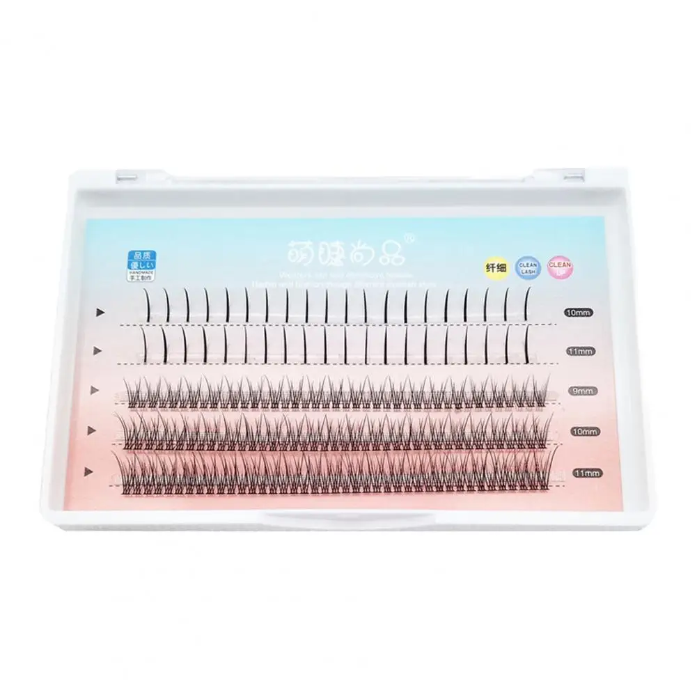 

1box big capacity 6d 10D Eyelash Extensions 0.1mm Thickness true Mink Strip Eyelashes Individual Lashes Natural Style Mixed Styl