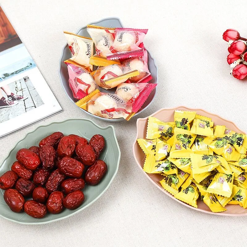 Креативная тарелка для фруктов в форме листьев сухофруктов закуски леденцы