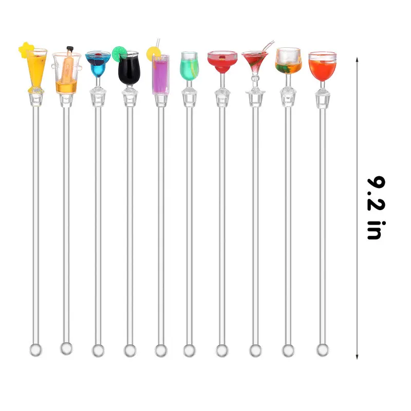 10 шт. 23 см Симпатичные Коктейль Напиток Смеситель Бар перемешивание палка с