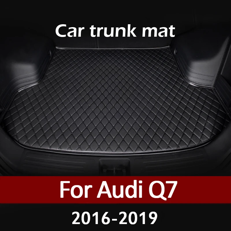 

Коврик для багажника автомобиля для Audi Q7, пять сидений, 2016, 2017, 2018, 2019, коврик с подкладкой для груза, аксессуары для интерьера, чехол