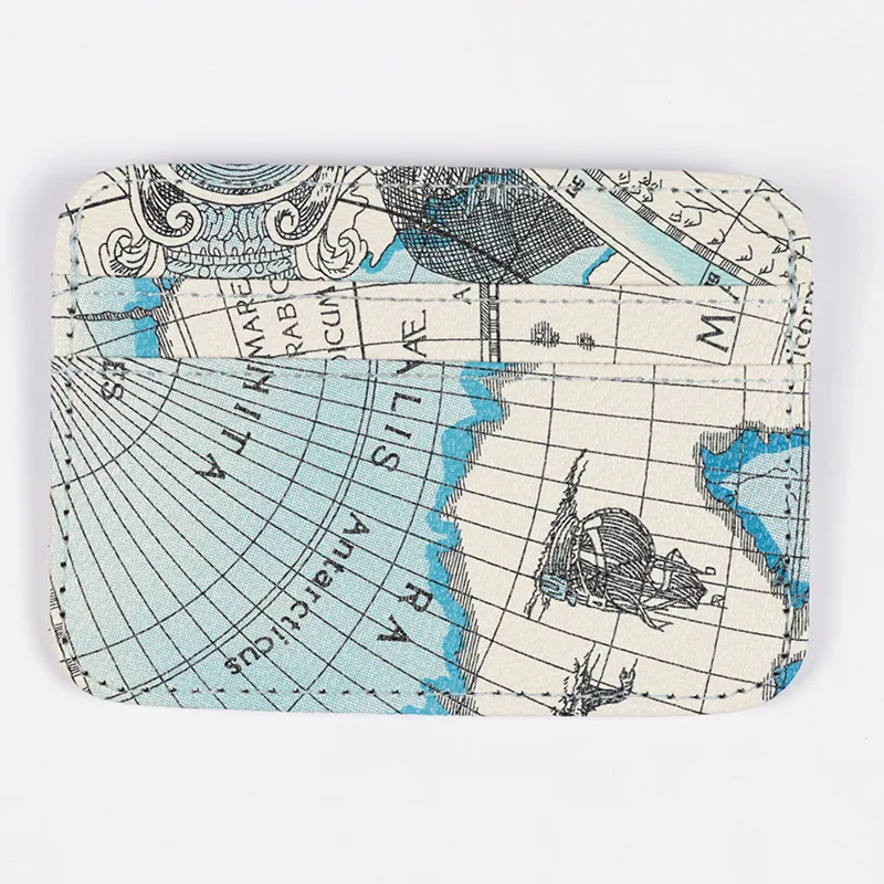 

1pcs Pu Leather Card Holder Wallet Coin Purse Card Holder Thin Credit Case Small Cards Pack Pocket