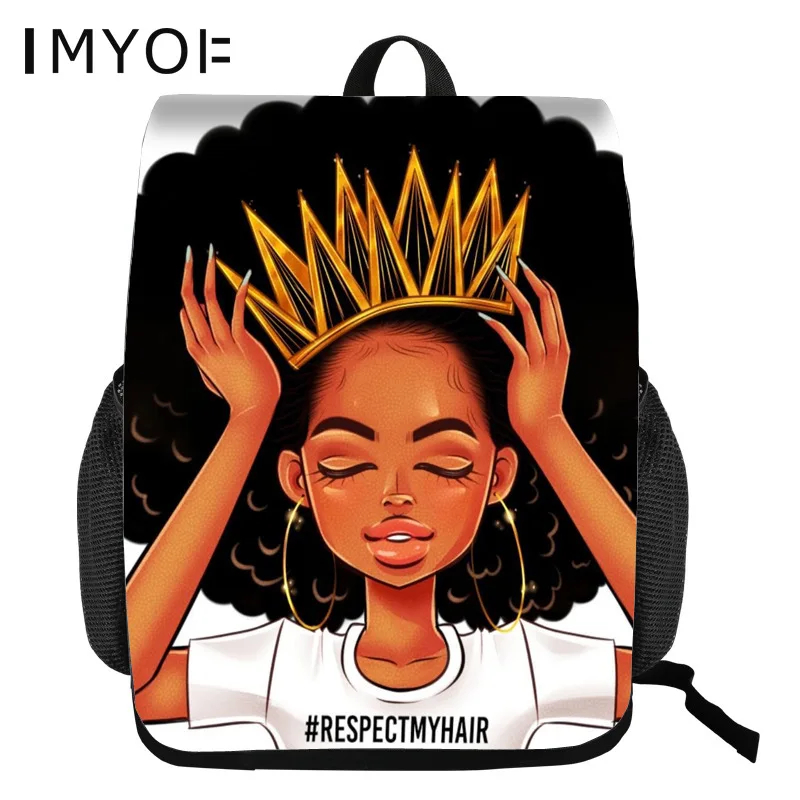 IMYOK детские школьные ранцы для детей черная школьная сумка с принтом волшебной