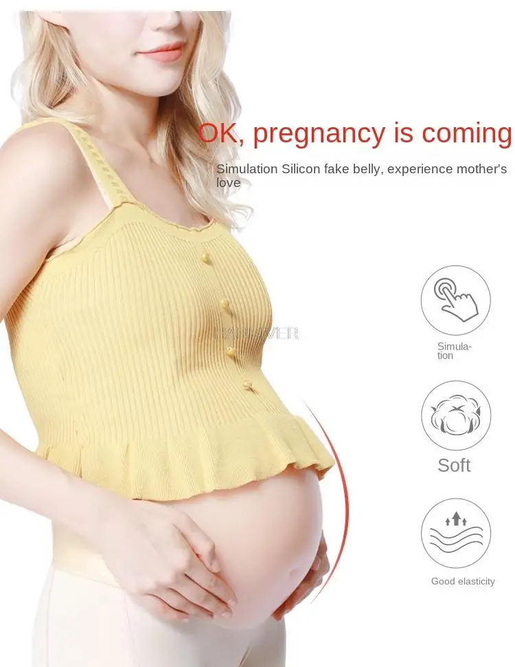 Fake belly fake pregnancy props studio fake pregnant woman simulation photo silicone belly