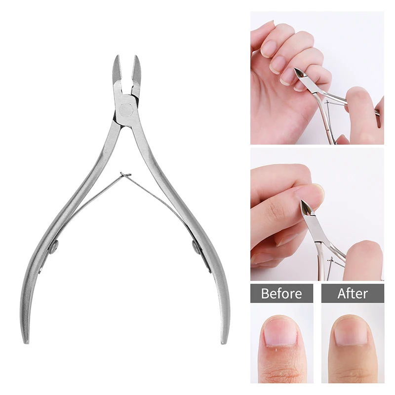 

Factory in Stock 8710 Cuticle Nipper Stainless Steel Dead Skin Clipper Cleaning Dead Skin Barbed Beauty Pliers Nail Care Tools