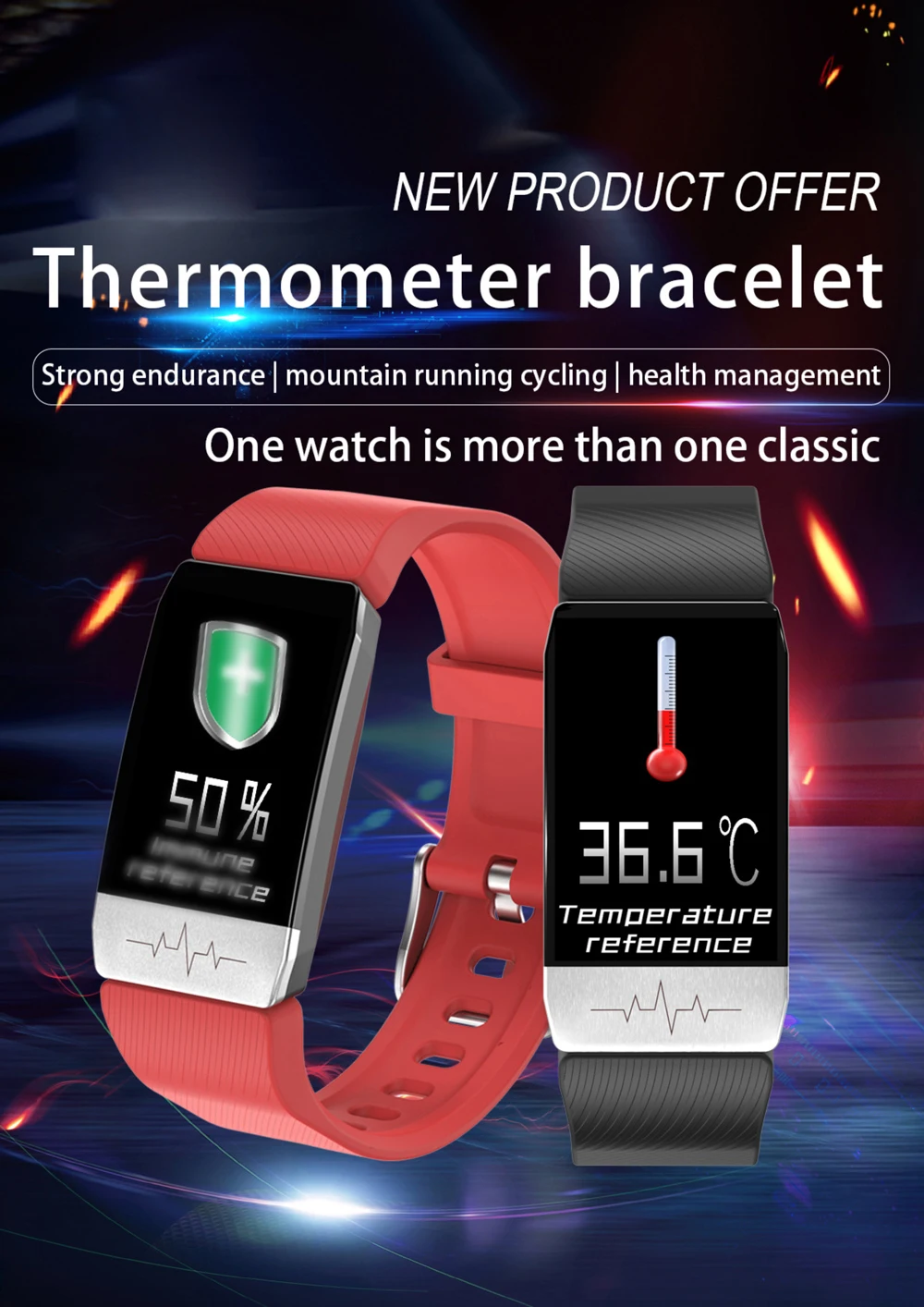 for sony xperia 1 ii realme 7 zte axon 20 10 pro nubia z20 smart watch temperature measure ecg heart rate blood pressure monitor free global shipping