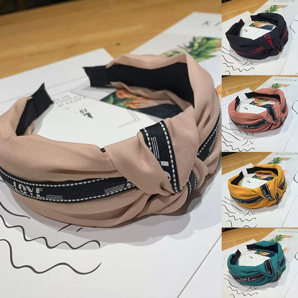 LOVE Ms. Простая скатерть Sen широкая головная повязка для лица Женская на голову