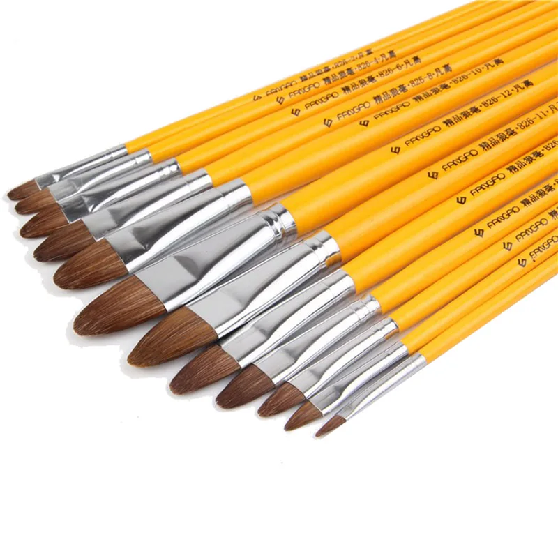 

high-grade Horsehair brush painting brush, tongue peak row pen wholesale acrylic painting pen Watercolor Gouache Painting Pen