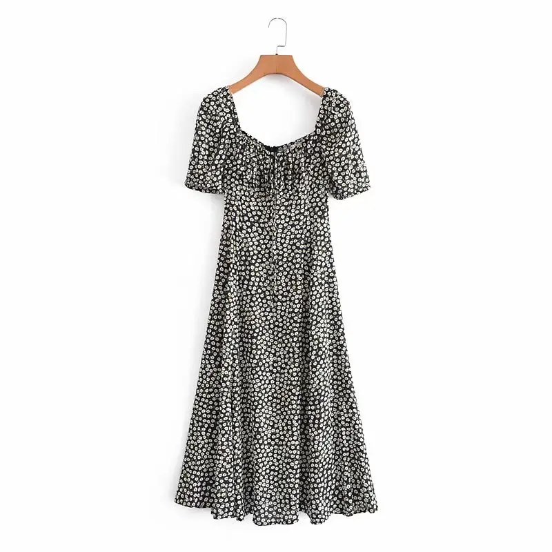 Платье женское винтажное в богемном стиле шикарное пляжное Плиссированное Макси