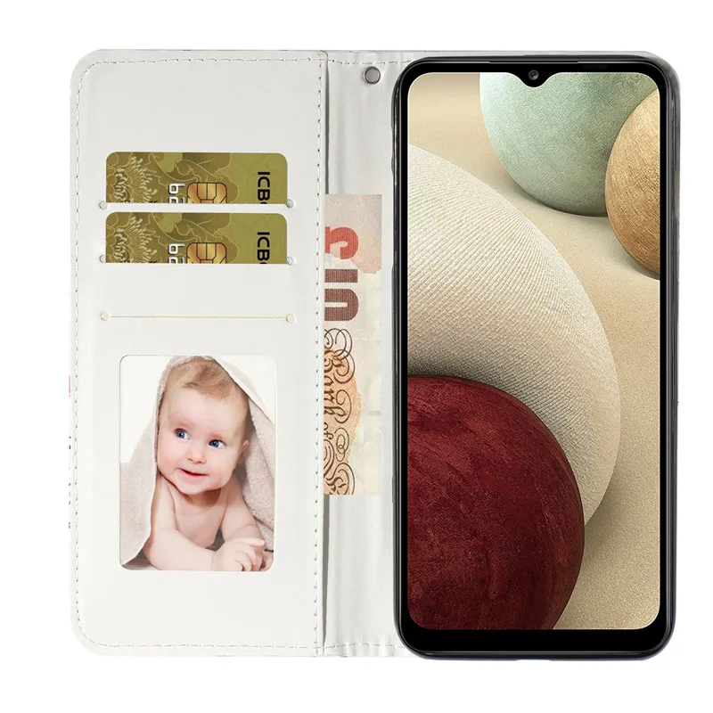 

Animal Leather Flip Wallet Phone Case for Samsung S20 Ultra S21 Plus S10 Lite S8 Galaxy S7 Edge S9 3D Vision Lion Phone Cover