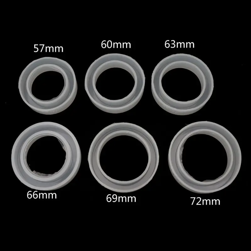 

6 Different Sizes Silicone Jewelry Mold Round Bracelet Bangle Resin Mold Resin Casting Jewelry Making Tools Art Craft