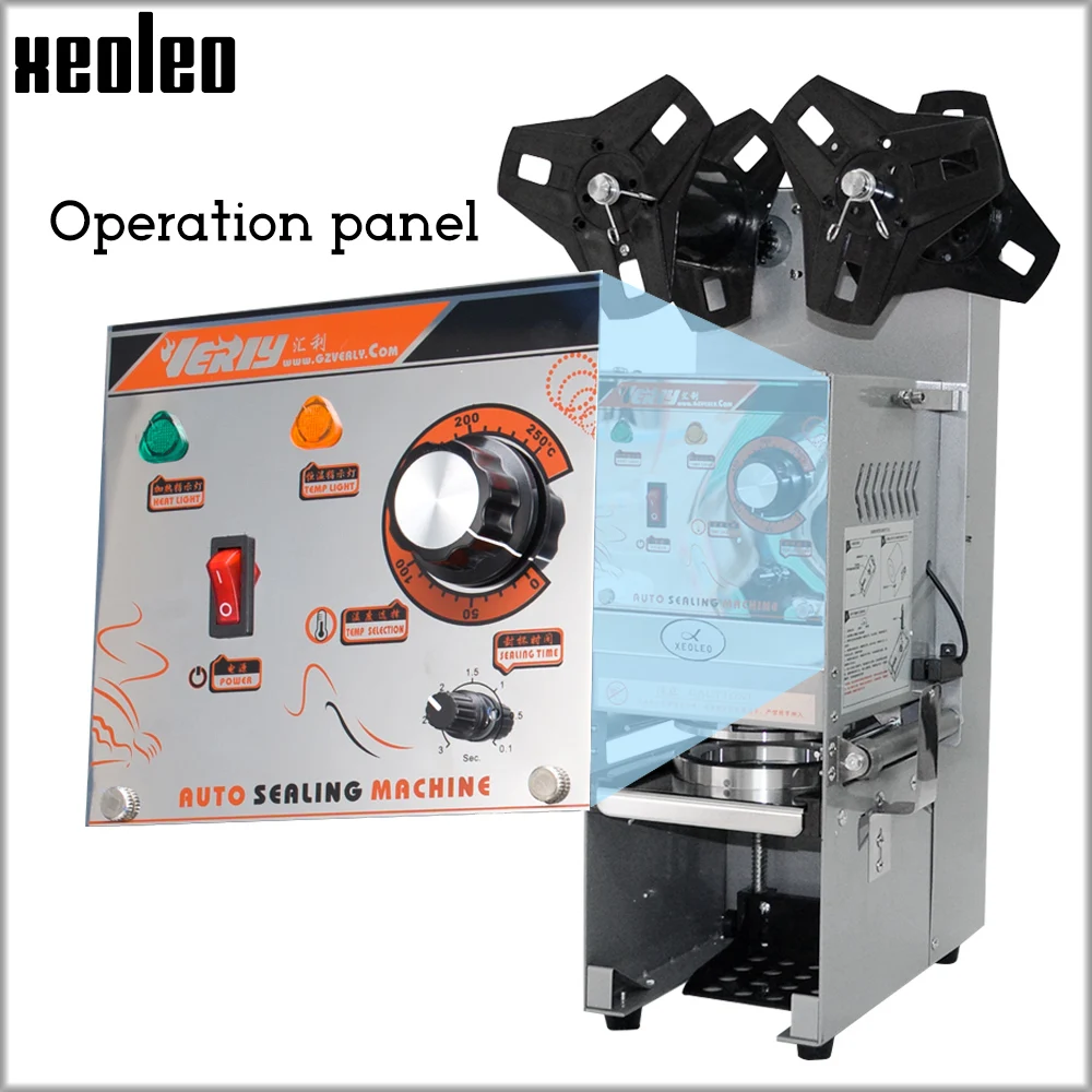 Автоматическая машина для запечатывания стаканчиков Xeoleo Пузырькового чая