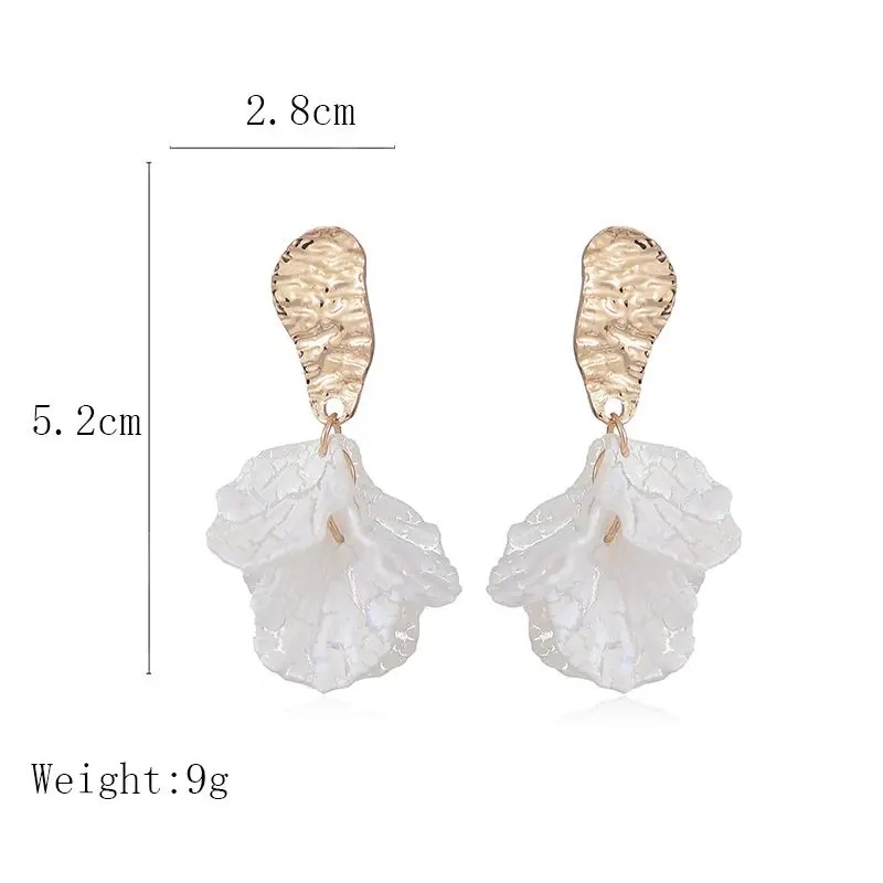 

Elegant Korean Statement Acrylic Drop Earrings for Women 2020 Fashion Jewelry Vintage Geometric Tassel Asymmetric Pearl Earring