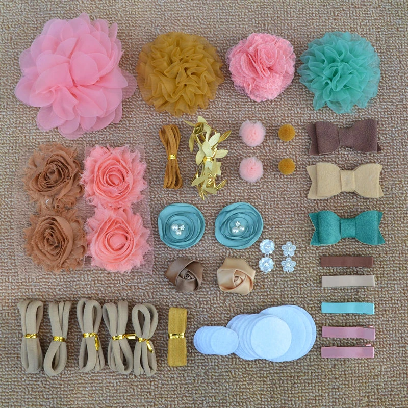 CR-DIY-12 Повязка на голову "сделай сам" комплект Baby Shower повязка на голову, комплект День рождения DIY набор для волос аксессуары для волос повязка на голову набор для изготовления повязка на голову "сделай сам" s - Цвет: CR-DIY-12