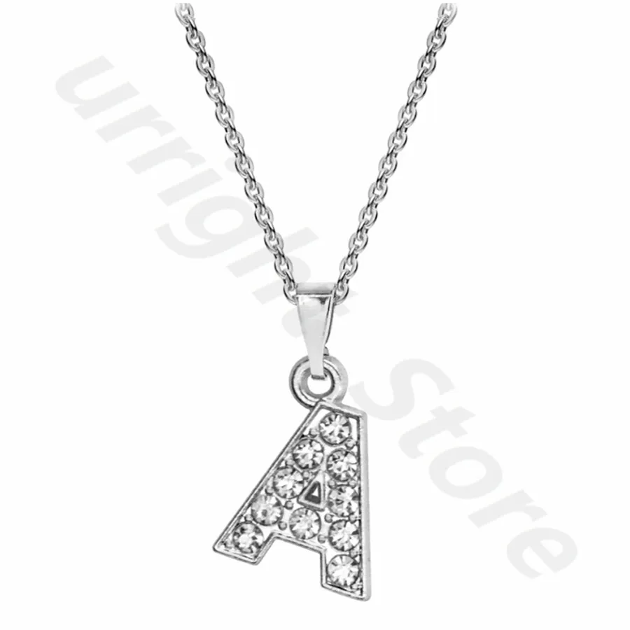 Jewelry Necklaces Chain A-Z Metal Letter Initial Charms Pendant Gift Wholesales zinc alloy rhinestone for shoes bracelet Collars | Украшения