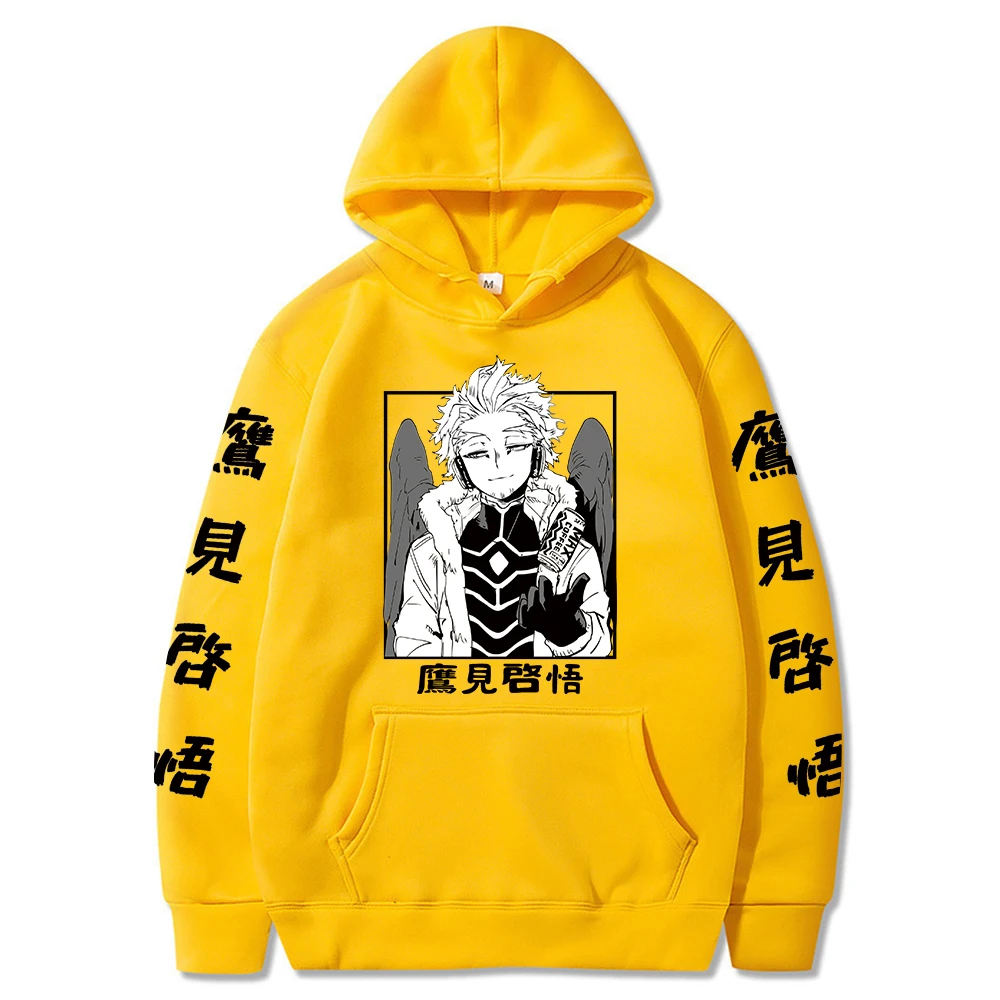 

My Hero Academia Unisex Hoodies Japanese Anime Hawks Printed Men/Women's Hoodie Streetwear Long-sleeved Sweatshirts pullovers