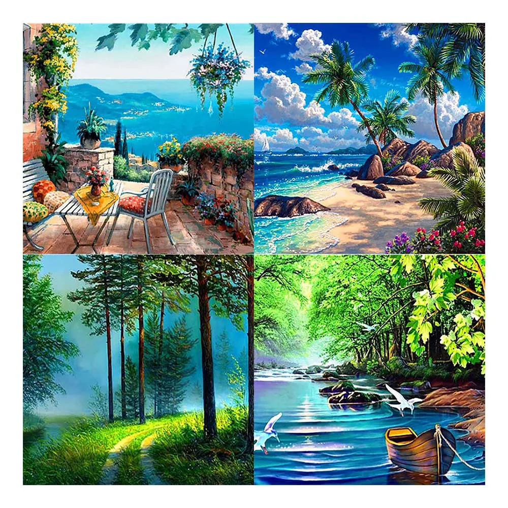 Картины по номерам холст краска Современный домашний декор картины рамки доска