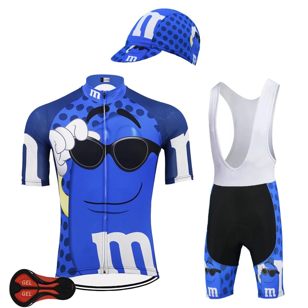 Трикотажный комплект для езды на велосипеде 2021 синие мужские шорты с коротким
