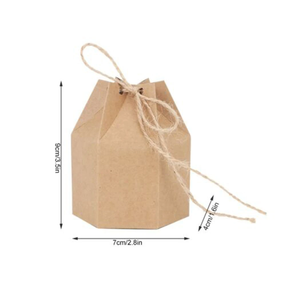 

50 Candy Box Wedding Supply Party Favor Gift DIY Hexagon Birthday Decor