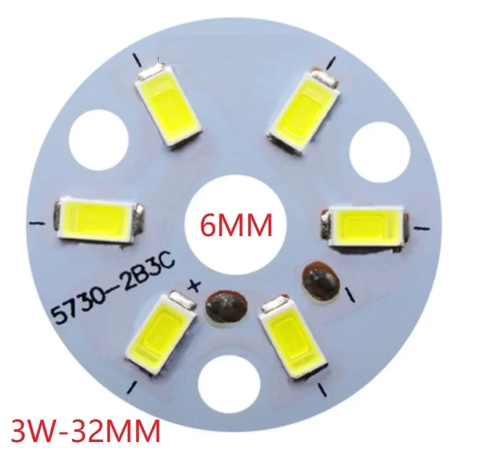 

Free shipping 5pcs led lighting beads 3w high power 5730 led lighting beads with aluminum plate bright high power