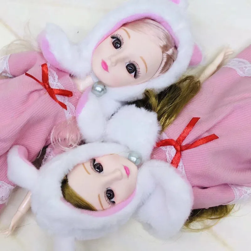 30 см кролик кукла полный комплект 1/6 BJD с одеждой случайный шляпа кошка/кролик