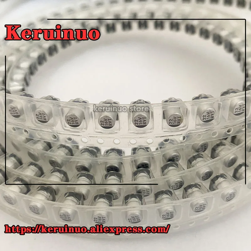 100 шт. алюминиевые электролитические конденсаторы 16 в 4x5 4 22 мкФ SMD|Аксессуары для
