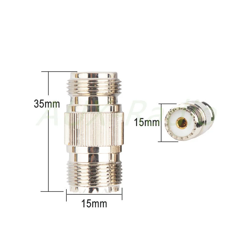 

2Pcs Walkie-talkie adapter SO239 to N female UHF high section