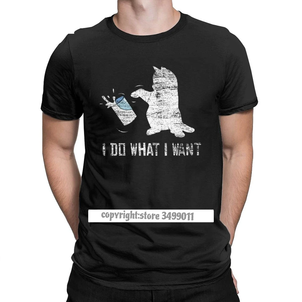 Я делаю что я хочу футболки с кошкой мужские Модные топы когтями влюбленными