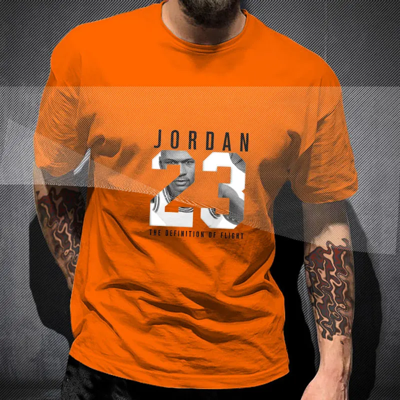 

Men Summer Casual T-shirt Cotton Sport Tshirt Brand Men's T-shirt Streetwear Hip Hop Print O-neck Male Oversized Tees Tops