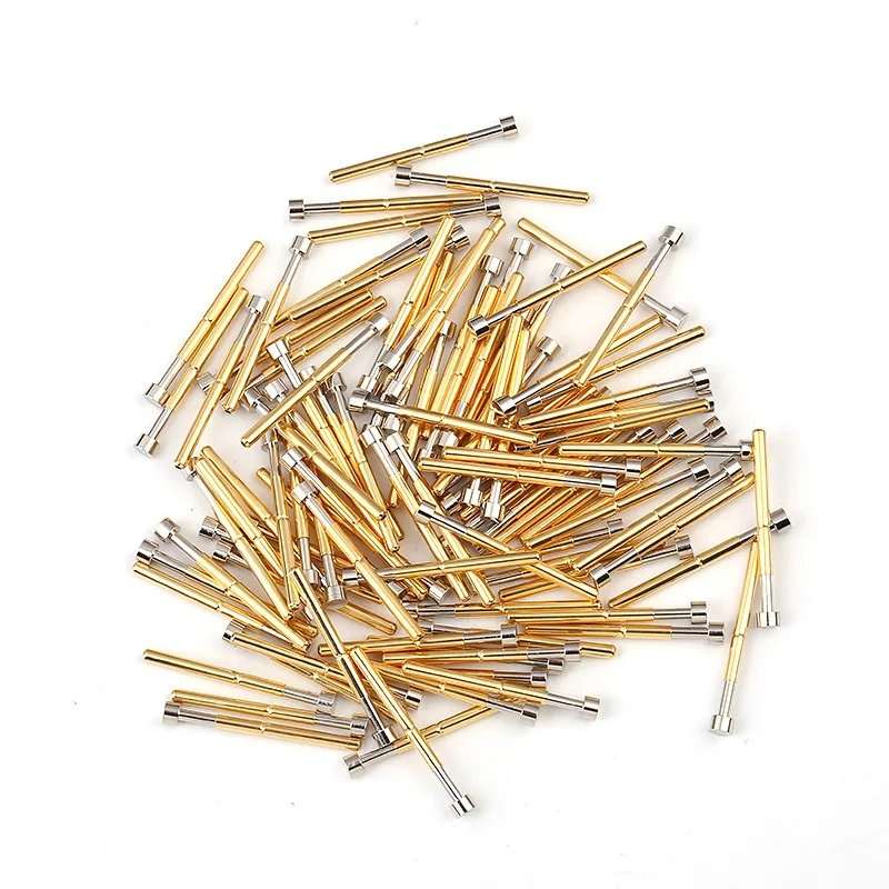 

DIY P156-G2 Series Probe Copper Nickel Plated Spring Probe Outer Diameter 2.36mm Test Thimble 100 / Pack Spring Test Probe