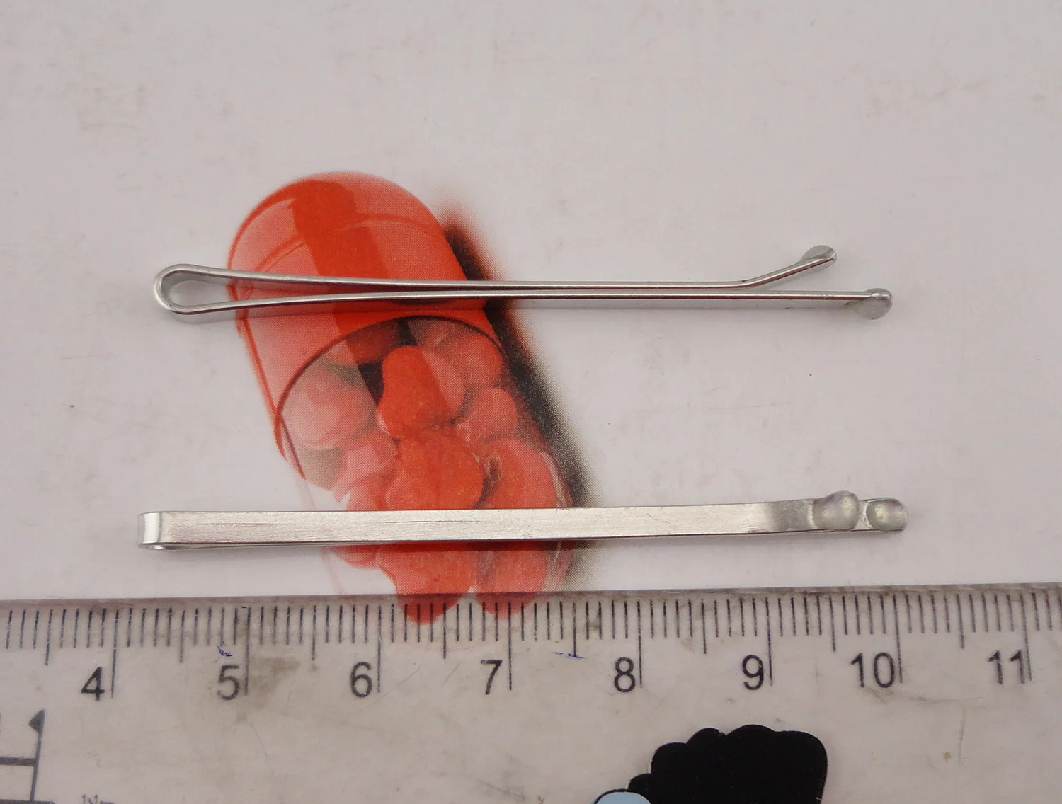 Серебряные Простые металлические заколки невидимки 3 0 мм * 6 см плоские для волос