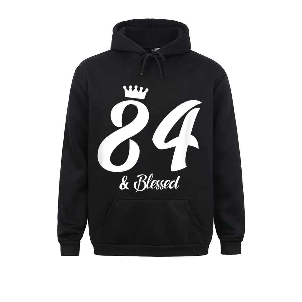 

84th Happy Birthday I Am Blessed Long Sleeve Hoodies Comic Sweater Men's Sweatshirts Masculine Hoods Prevailing