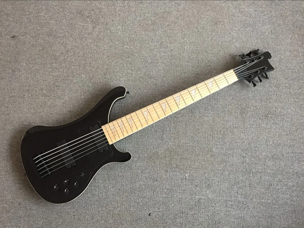 Завод+ рикенбэк на заказ 6 струн 4003 бас гитара черный бас-гитара rickenbacker 6 струн 4003 fireglo бас