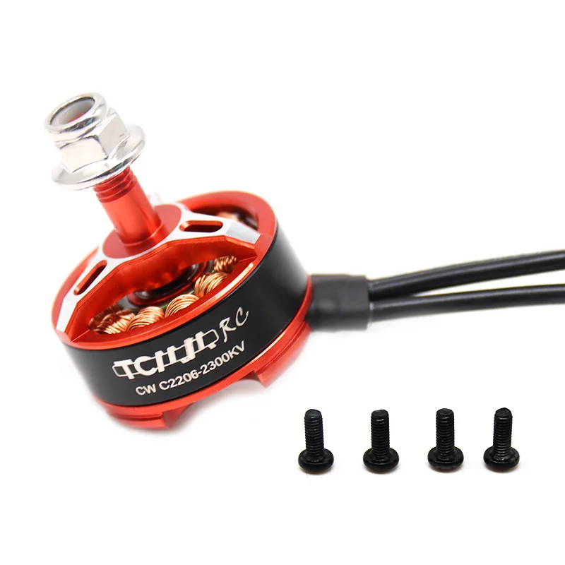 RC части 2 шт двигатель FPV 2206 2300KV 3 4S бесщеточный черный синий красный мульти ротора