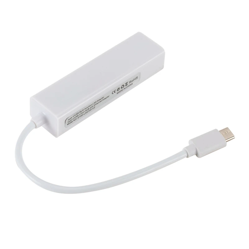 USB C к Ethernet адаптер с Type USB2.0/3 0/PD хаб 3 порта RJ45 сетевой карты Lan для типа| |